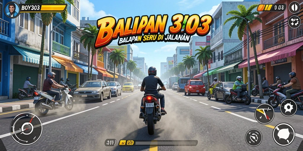 Gameplay seru di lintasan balap BOY303 yang penuh aksi.