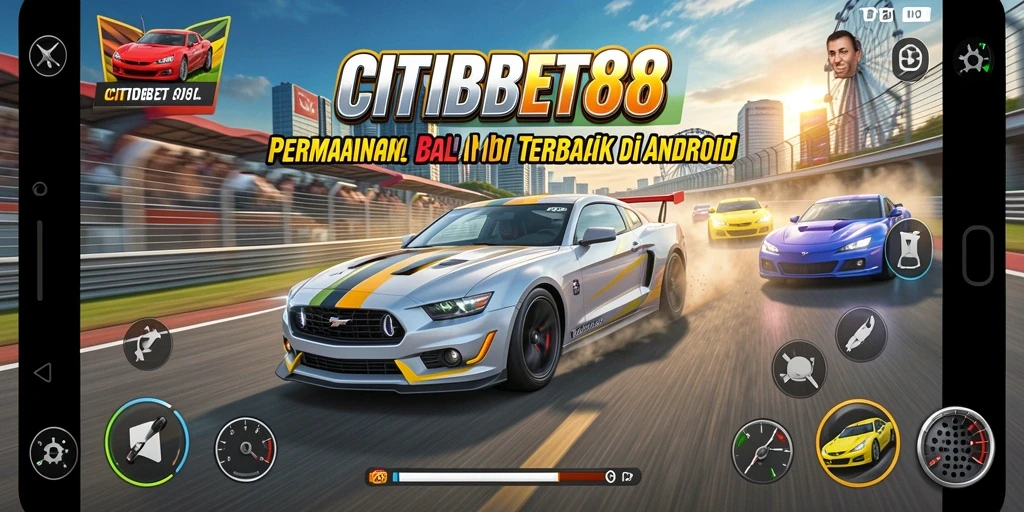 Tampilan gameplay balap mobil CITIBET88 yang seru dan menarik.