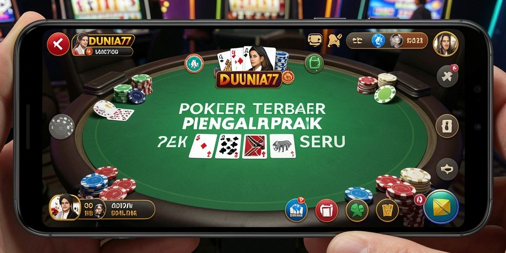 Tampilan antarmuka gameplay DUNIA77 yang menarik dan interaktif.