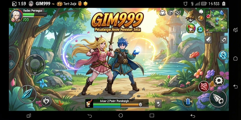 Tampilan menakjubkan dari gameplay GIM999 yang penuh aksi.