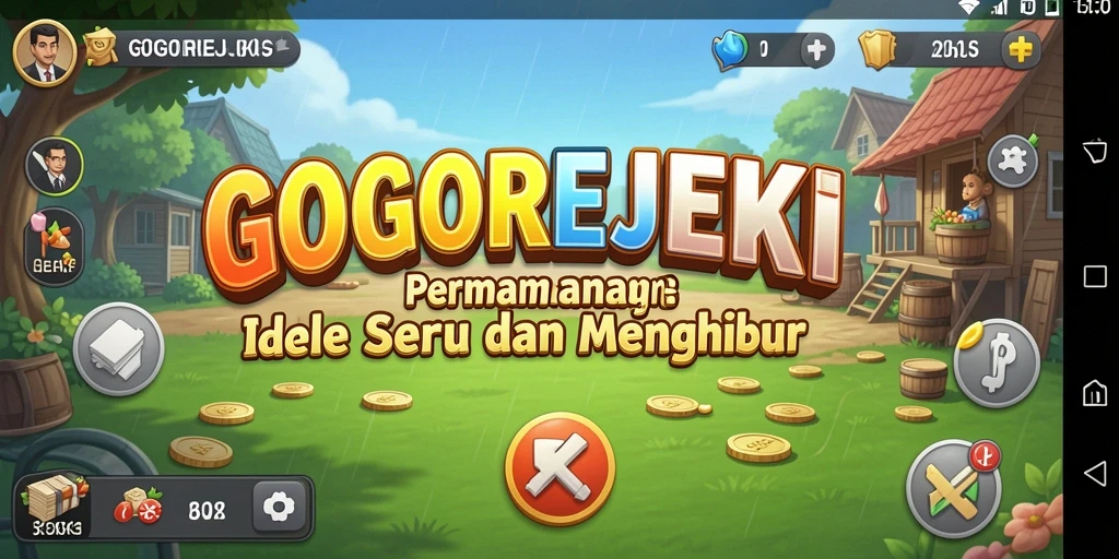 Tampilan gameplay GOGOREJEKI yang menghibur dan menarik.