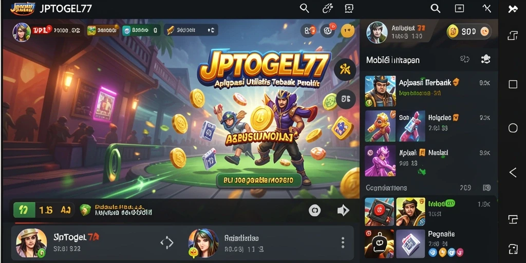 Tampilan utama <strong>JPTOGEL77</strong> yang menampilkan beragam fungsi utilitas.