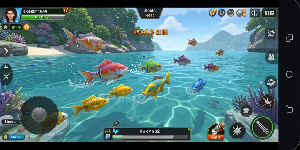 Gameplay KAKA303 yang seru dengan grafis menawan dan aksi tembak ikan.