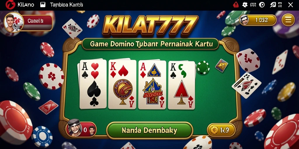 Tampilan gameplay seru di KILAT777 saat bermain Domino.