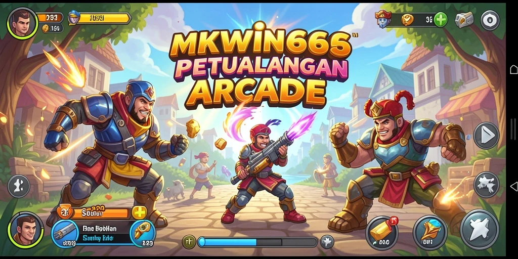 Tampilan gameplay seru dari MKWIN666 yang penuh aksi arcade.