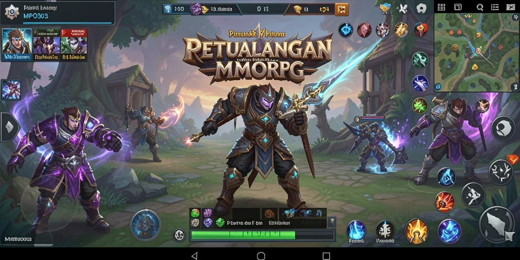 Screenshot MPO303 menampilkan aksi seru dalam gameplay MMORPG.