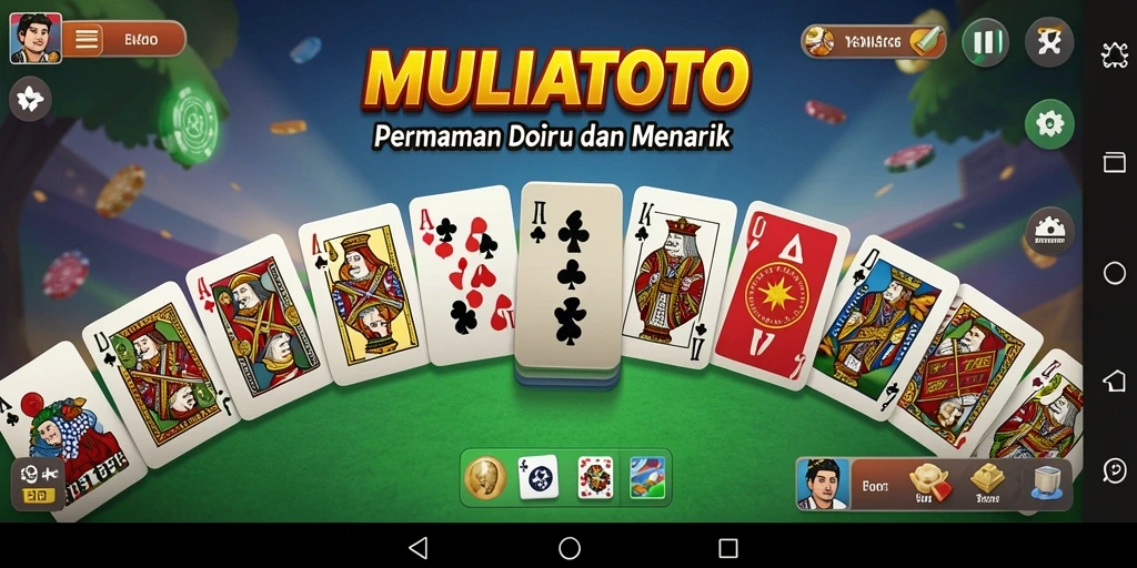 Screenshot utama MULIATOTO menampilkan gameplay seru saat bermain Domino.