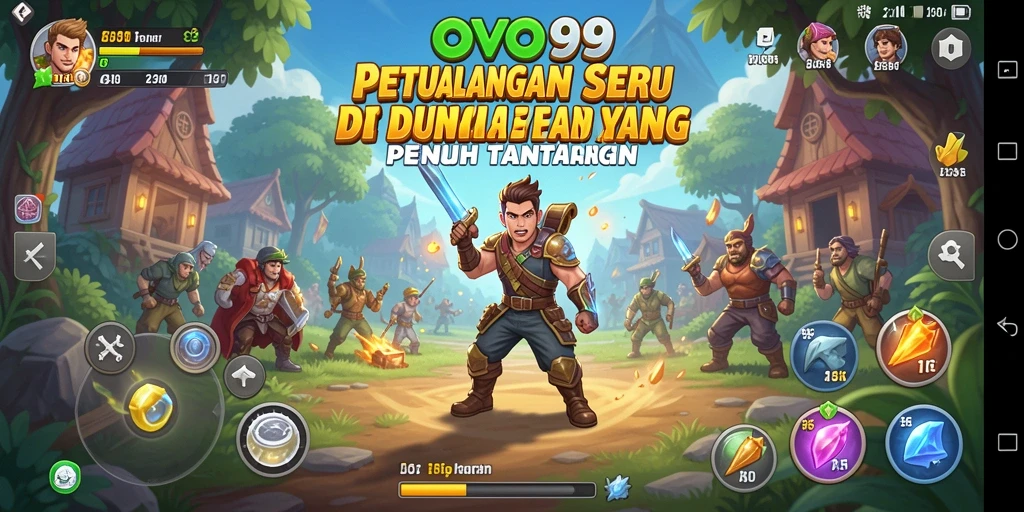 Screenshot gameplay OVO99 yang menampilkan petualangan mendebarkan.