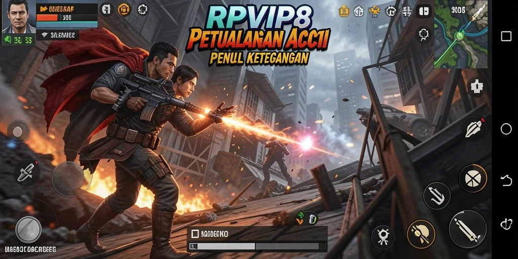 Gameplay RPVIP8 yang mendebarkan dengan aksi seru.