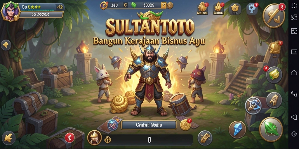 Tangkapan layar gameplay SULTANTOTO yang menampilkan strategi Tycoon.