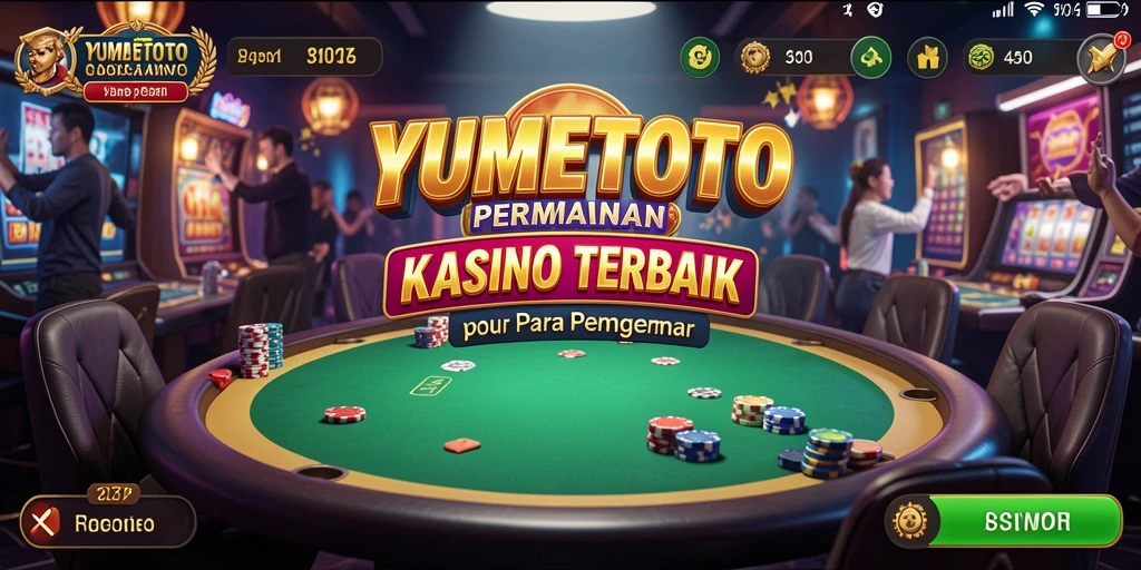 Screenshot YUMETOTO yang menampilkan aksi permainan Kasino yang seru.